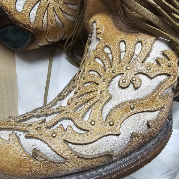 Fringed Western Cowboy Boots - Picture 2 of 6
